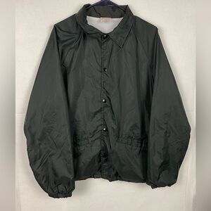 Vintage Cardinal Windbreaker Men’s XL Solid Black Made In USA